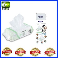 Hypoallergenic Pet Wipes - 110 Pack for Dogs  Cats - Large  Extra-Large Sizes