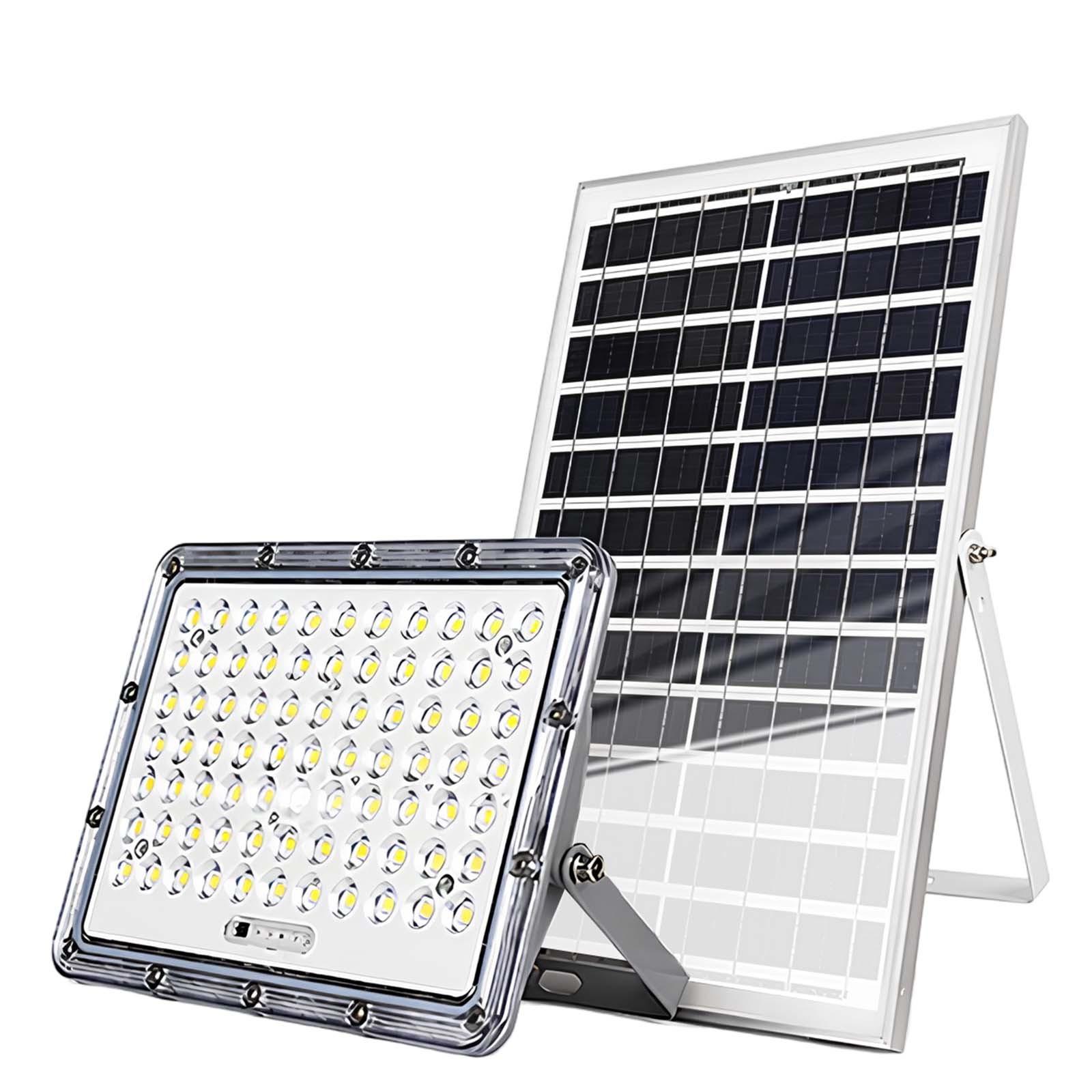 Projecteur LED solaire extérieur 9000K Avizar gris pour sécuriser l'allée du jardin