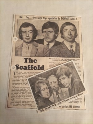 Orig 1960s The Scaffold Magazine Cuttings