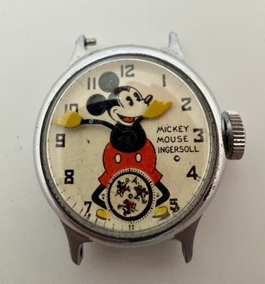 1930s Ingersoll Mickey Mouse Watch For Parts Or Repair