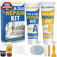 Porcelain Repair Kit, Fiberglass Repair Kit, Professional Tile Repair Kit for Cr