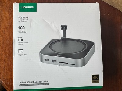 Ugreen 10-in-1 USB C Docking Station for Mac mini M4 Pro with M.2 NVMe Enclosure