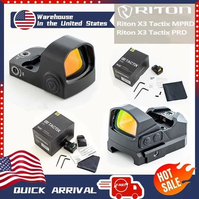 Riton X3 TACTIX PRD/MPRD Micro Optic 3 MOA Red Dot Sight For RMR/RMSc Footprint