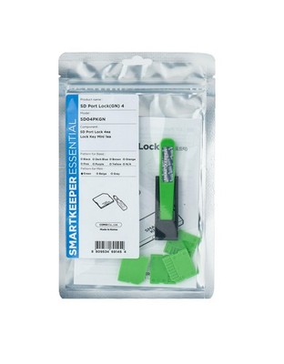 SmartKeeper W128900159 SD04PKGN Port Blocker SD Card Green Plastic 1 Pc(S) ~E~