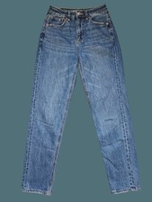 American Eagle Mom Straight Jean Comfort Stretch Waistband Women Size 00 Regular