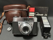Kodak Retinette IA 35mm Film Camera Schneider Reomar Lens Case Flash Tested