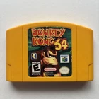 Donkey Kong 64 Nintendo 64 N64 Authentic Cleaned Tested DK64 Yellow Cart OEM