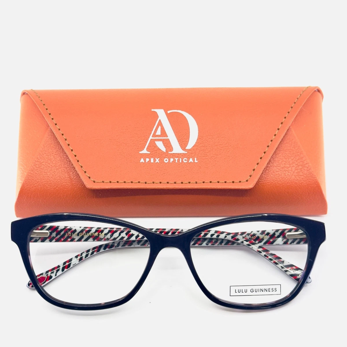 Lulu Guinness L740 Red Candy Lips Half-Rim Metal Eyeglasses Frames 49-17-135 NEW LULU GUINNESS L836 RED EYEGLASSES GLASSES FRAME 52-14  main image 4