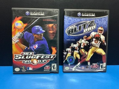 NFL Blitz Pro + MLB Slugfest 2003 Nintendo Gamecube Both Complete + Very Nice
