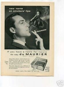 maurier cigarettes du ad original vintage