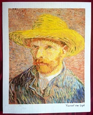 Vincent Van Gogh Lithograph COA Signed Numbered In Pencil (Edgar Degas)
