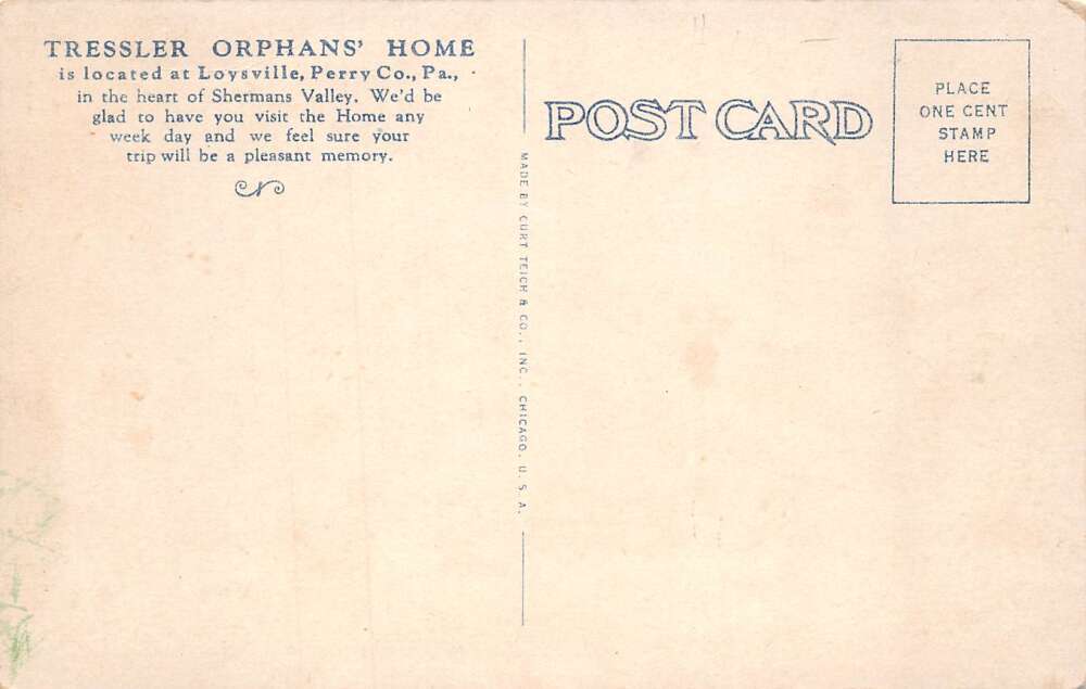 Loysville Pennsylvania Tressler Orphans Home Band Vintage Postcard