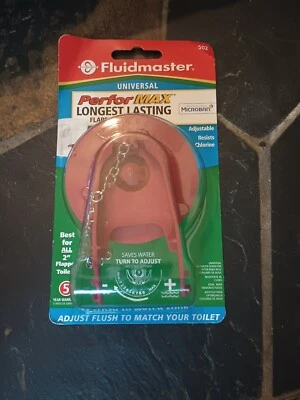 Fluidmaster 502P21 PerforMAX Universal Water-Saving Long Life Toilet Flapper ...