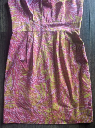 Just Taylor Womens Pink/Orange Cotton V-Neck Sleeveless Maxi Dress Sz 10 Barbie! - Picture 5 of 12