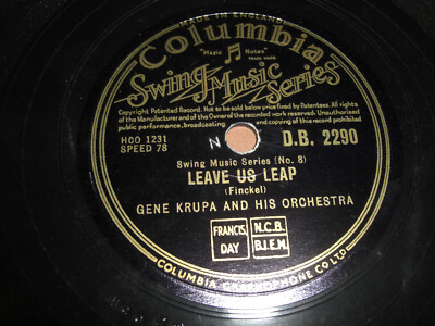 (S8030) Gene Krupa - Leave us Leap - That Drummer`s Band