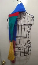 New 6' Long Handmade Crocheted Acrylic Scarf in Beautiful Bright Colors