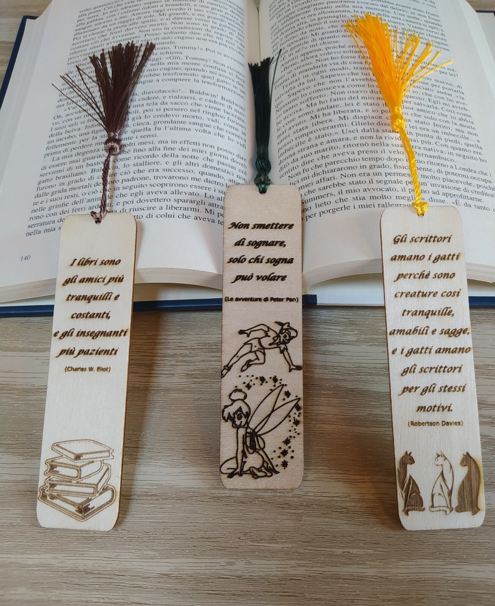 Segnalibri Legno Incisi Il Signore Degli Anelli - Set Da 2 Pezzi Per Appassionati - Foto 5