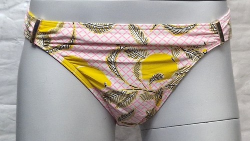 MARKS & SPENCER Damas Traje de Baño Rosa Amarillo Hipster Bikini Parte Inferior Reino Unido 14 - Imagen 2 de 9