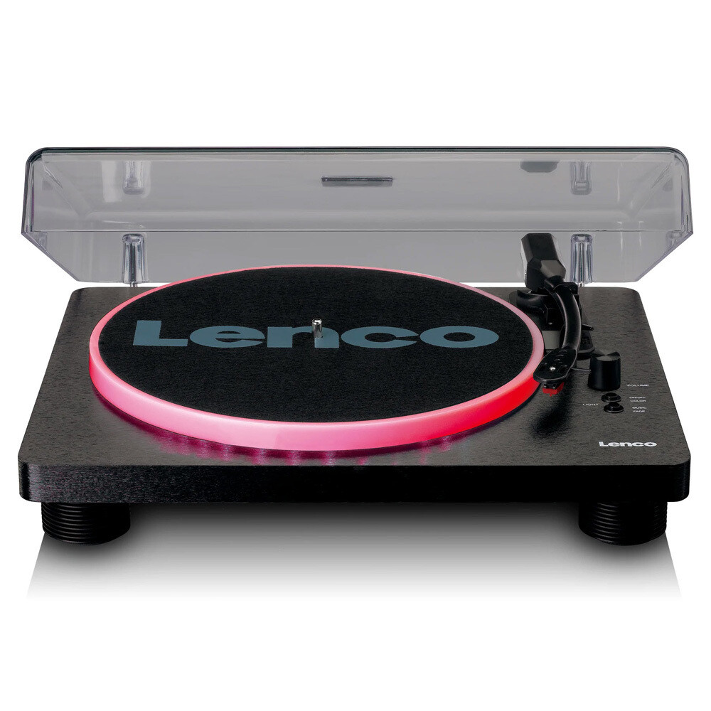 Lenco LS-50LED Turntable Vinyl Record Player w/LED Light/Built-in