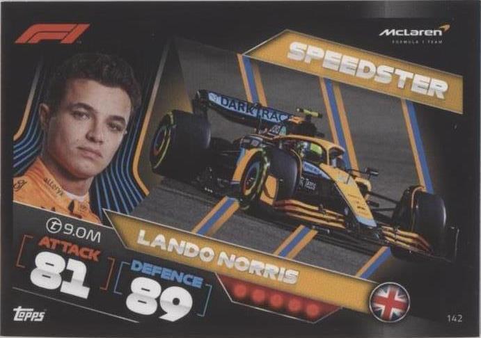 Preços baixos em 2022 Topps F1 Turbo Attax - Lando Norris #142 | eBay