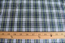 MULTI PLAID COTTON BLEND SHIRTING FABRIC 36X44 INCHES 1 YARD