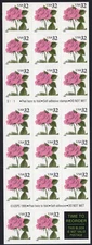 Scott #2492a Pink Rose Booklet of 20 Stamps - MNH P#S111