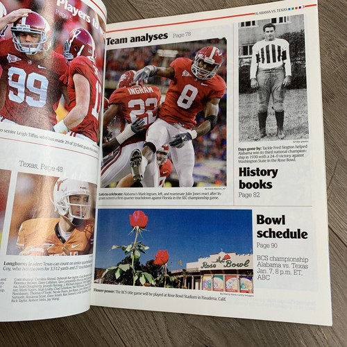 USA Today Alabama Vs Texas BCS National Champion Showdown. - Picture 9 of 9
