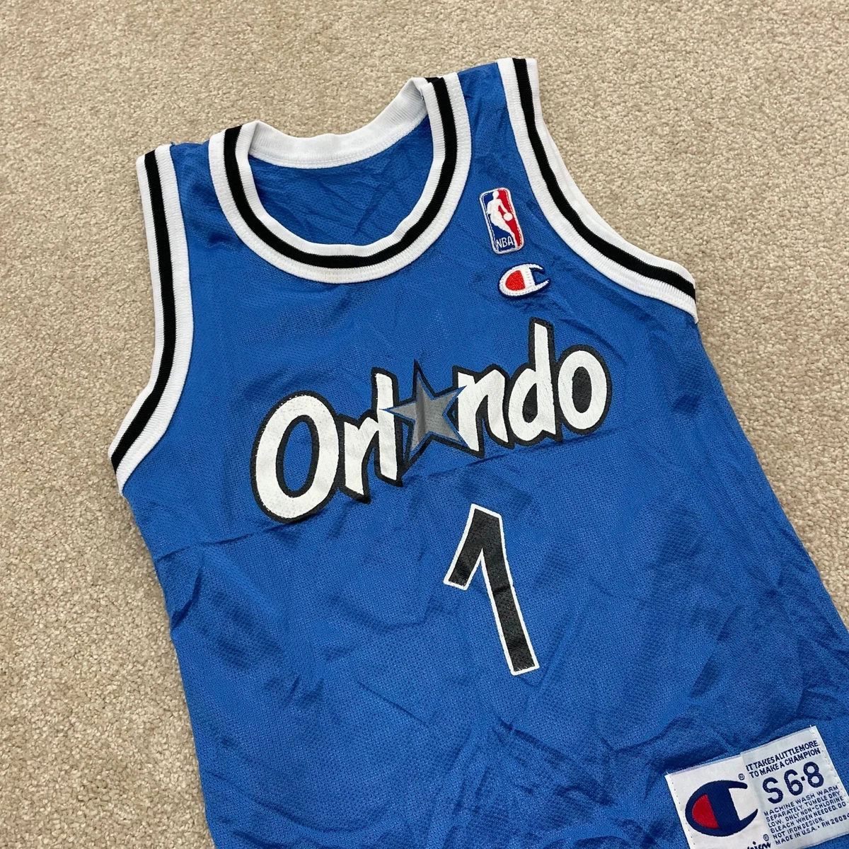 Penny Hardaway Orlando Magic Jersey Boys Small NBA Basketball Vintage Champion 1