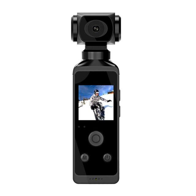 4K Pocket Action Camera LCD-Bildschirm 270° Drehbare Wifi--Sportkamera mit B7C9