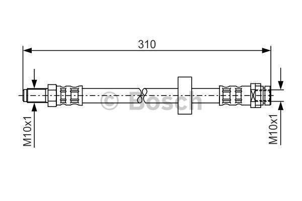 1 987 476 883 Bosch Bremsschlauch FüR Ford-image
