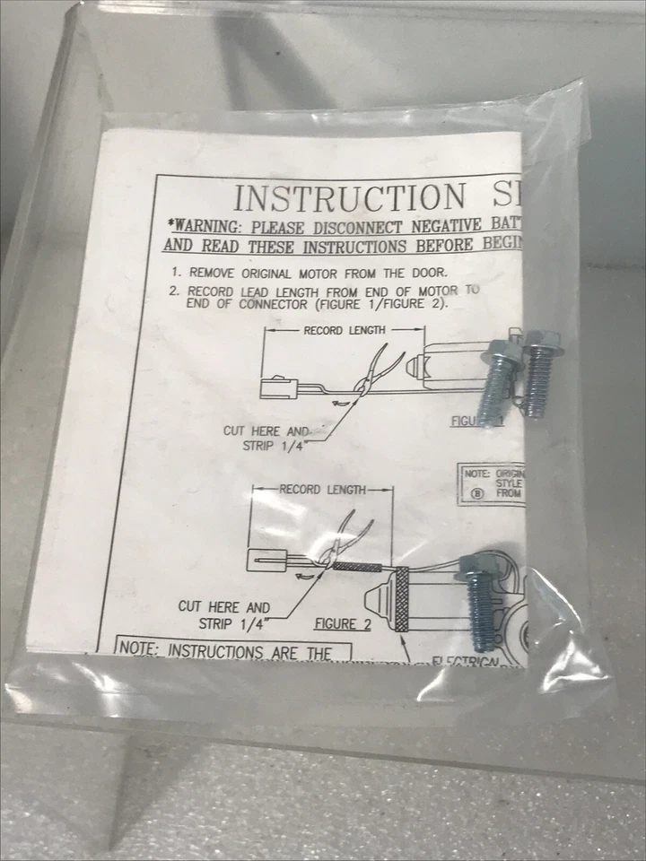 Мотор для подъема окон фургона Ford серии E VDO WL43051 передний правый 1992-2014 новый из старых запасов - Изображение 4 из 4