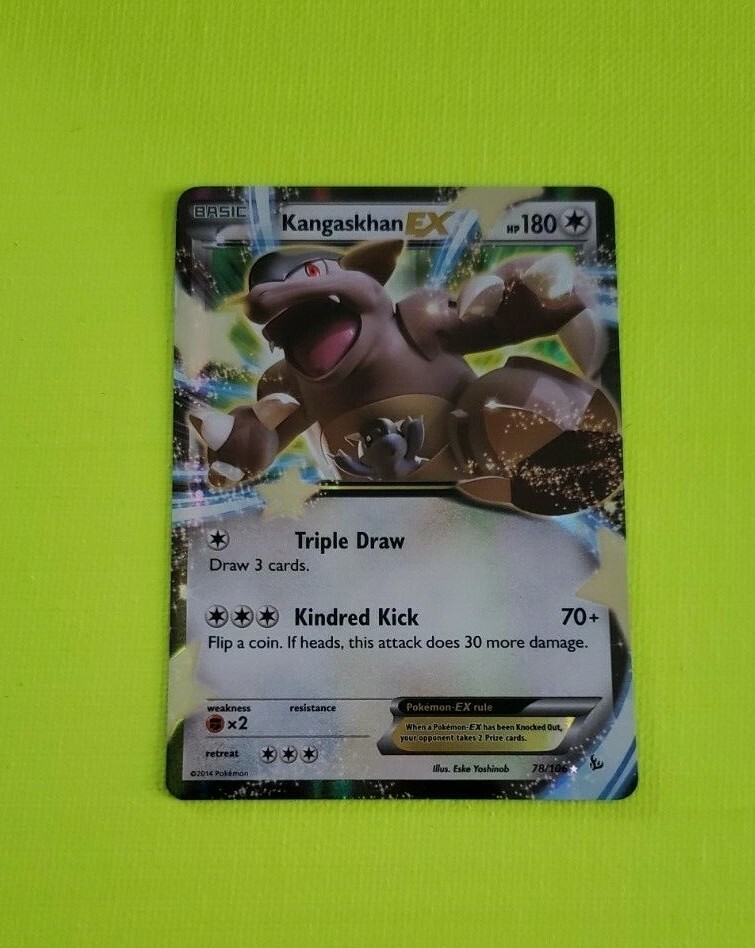 2014 Pokemon XY Flashfire #78 Kangaskhan EX HOLO R | eBay