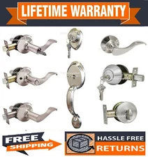 Constructor Entry Privacy Passage Dummy Lever Handleset Deadbolt Door Lockset SN