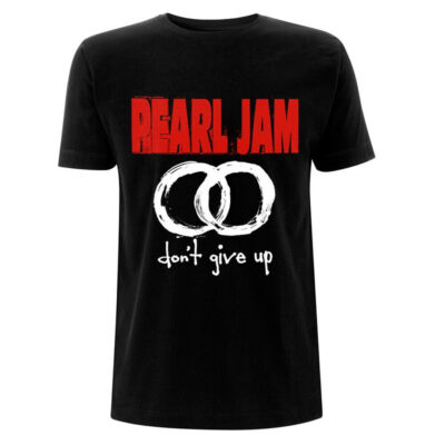 Neu offizielles T-Shirt Pearl Jam schwarz klassisches Rock Metal Band T-Shirt Don't Give Up