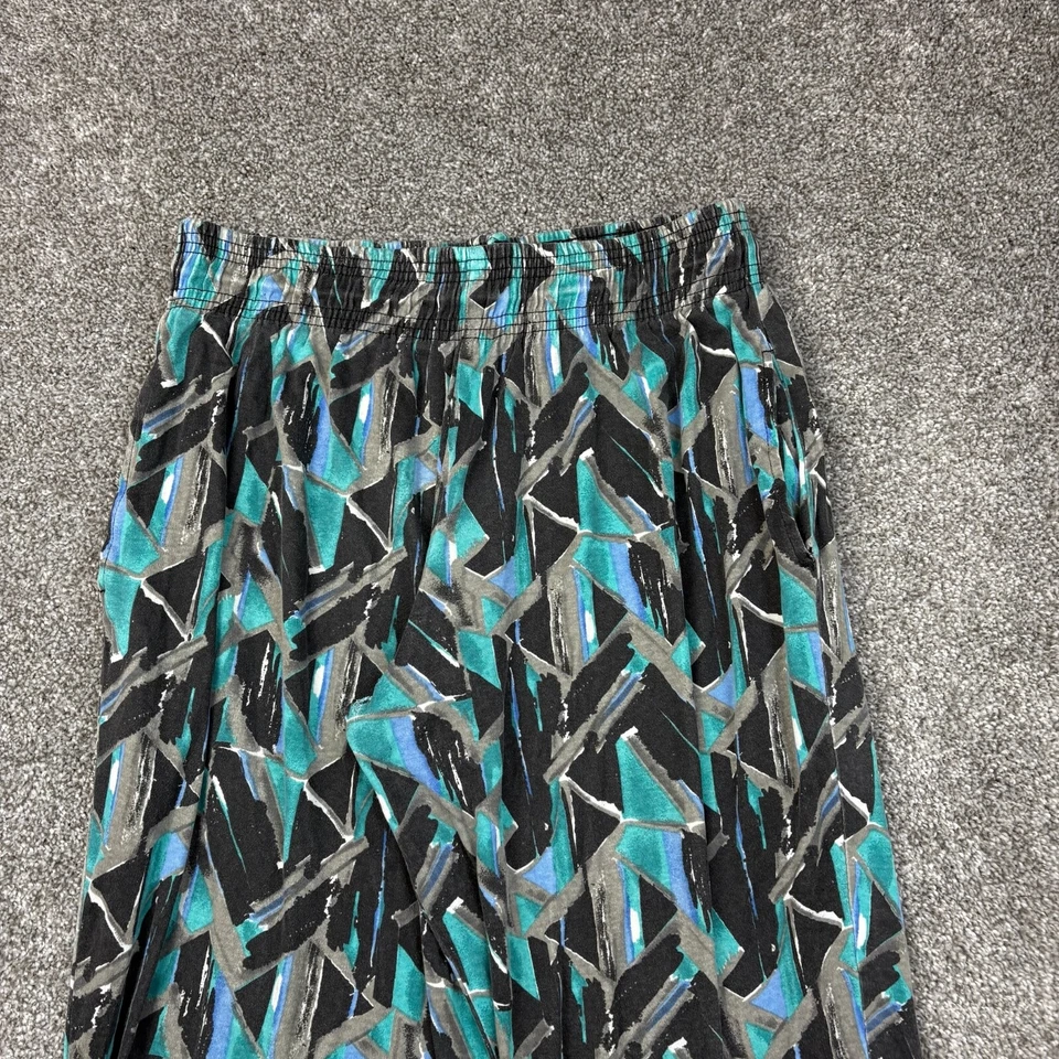 Pantalones de playa vintage con patrón para hombre S azules holgados tropicales geométricos florales abstractos Foto 2 de 4