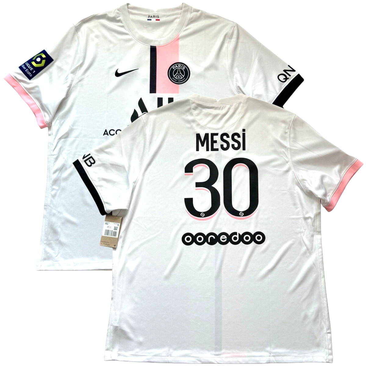 2021/22 PSG Away Jersey #30 Messi 2XL Nike Soccer Paris