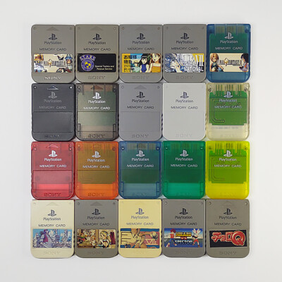 Sony PlayStation 1 Memory Card PS1 PS2 Genuine Official SCPH-1020