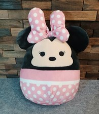 Disney SQUISHMALLOWS MINNIE MOUSE 12" Pink White Polka Dot w Bow