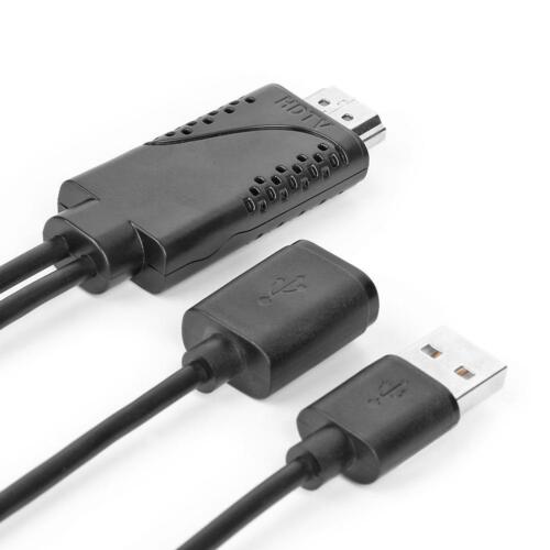 USB Female to 1080P HDMI Male HDTV Adapter Charging Adapter for IOS Android 3in1 - Picture 2 of 7