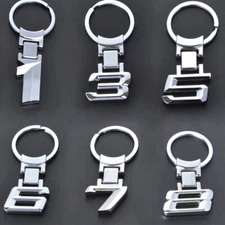 Silver Logo Car Key Chain Key Ring Keychain Keyring For BMW 1 3 5 6 7 8 X Series