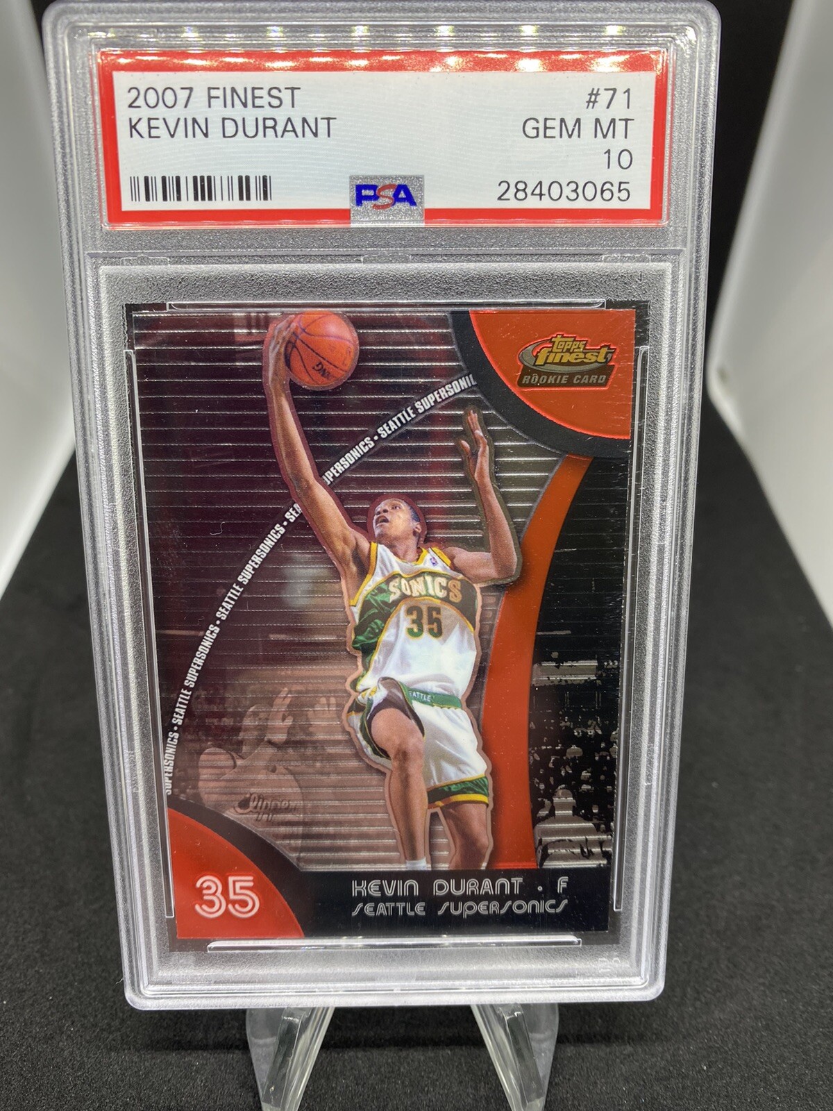 2007 Topps finest kevin Durant #71 PSA10