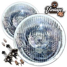 Mini Morris Minor Classic Domed 7" Sealed Beam Halogen Conversion Headlight Kit