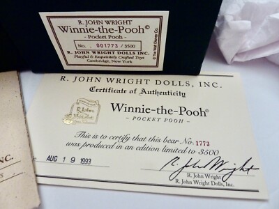 Limited Ed NEW in Box R. JOHN WRIGHT Pocket Winnie the Pooh Series