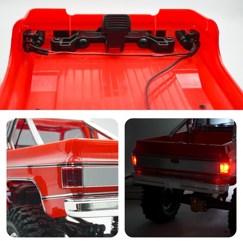 Bumper Front Rear LED Light Roof Light For 1/18 RC Traxxas TRX4-M TRX4M K10 Car - Picture 22 of 32