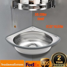 Bathroom Corner Sink Small Wall Mount Basin Sink Triangle Corner Basin Stainless