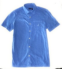 Nautica Men's Button Down Short Sleeve 100 Cotton Soft Casual Shirt