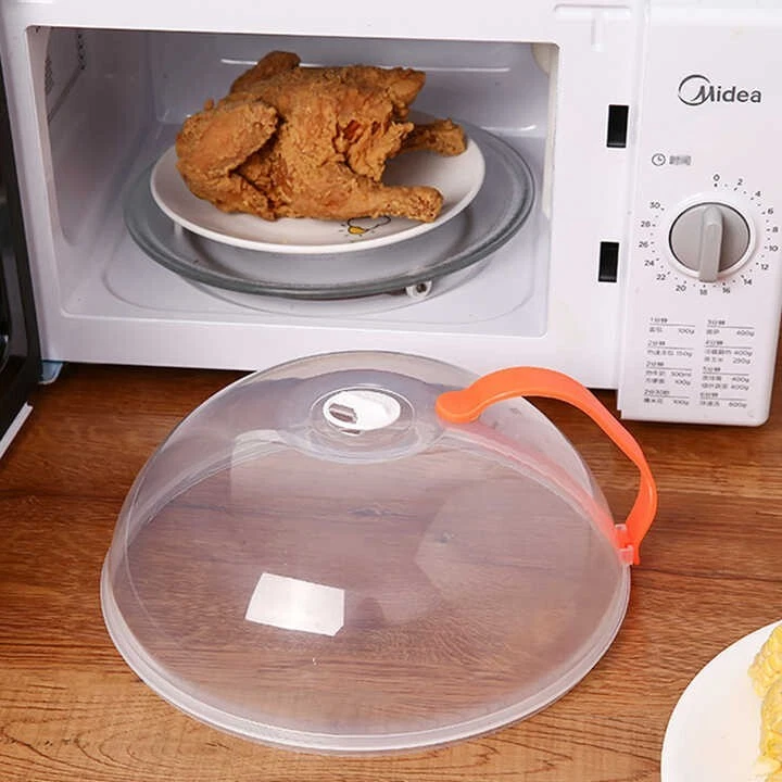 High Temperature Resistance Food Plate Cover Clear Microwave Splatter Cooker Lid - Image 3 of 4
