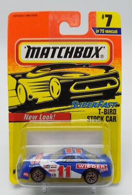 1996 Matchbox Superfast 1993 KYLE WEIDER FORD T-BIRD STOCK CAR