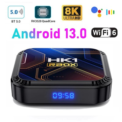 Smart TV Box Android 13 8K HDR10 WIFI6 Android TV Box Media Player Set Top Box