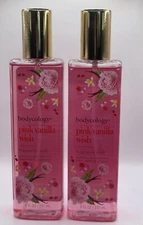 Bodycology Pink Vanilla Wish Fragrance Mist Perfume 8 fl oz; LOT OF TWO (2)!